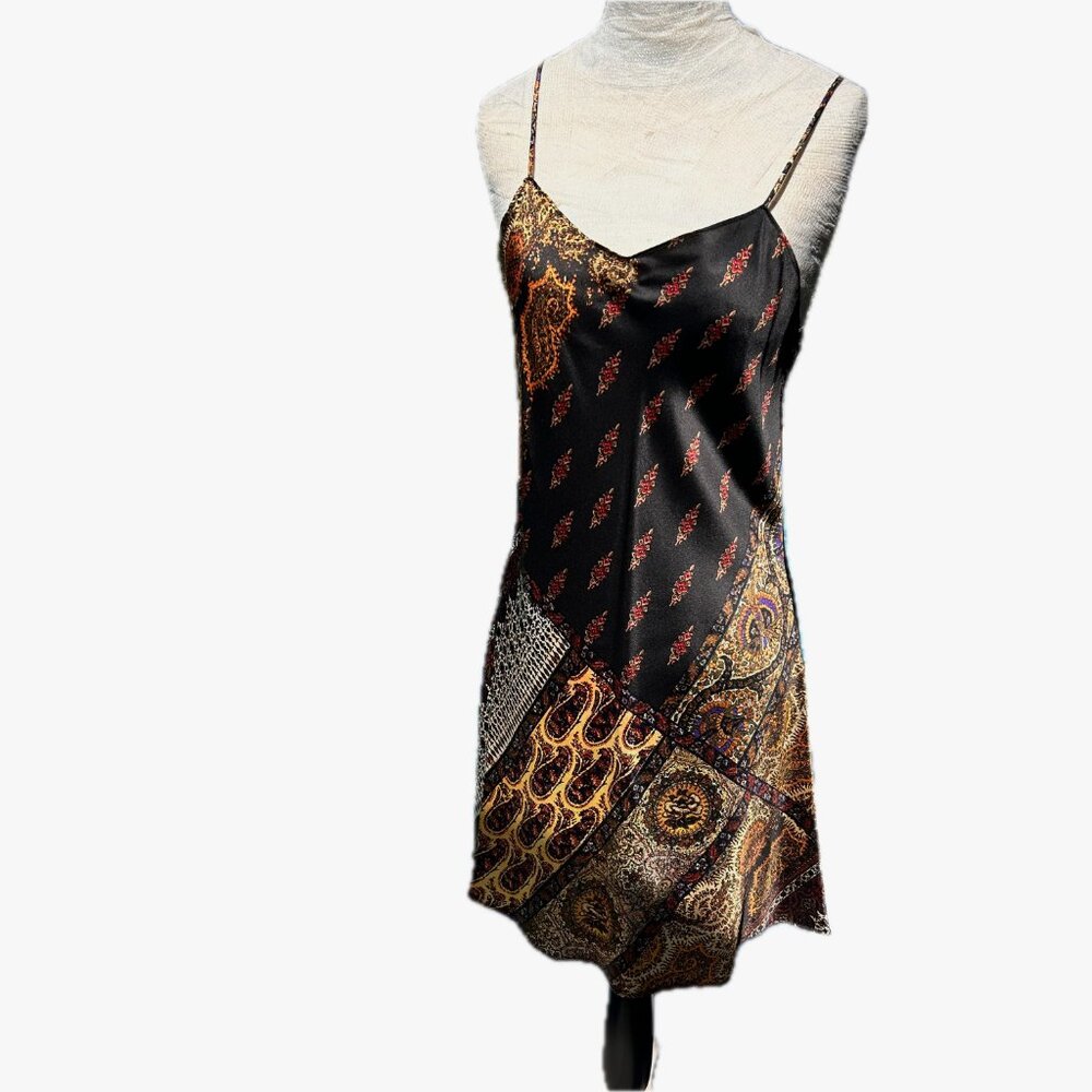 Trisha Patterson Pasha Gold Short Cami Dress 601, Med